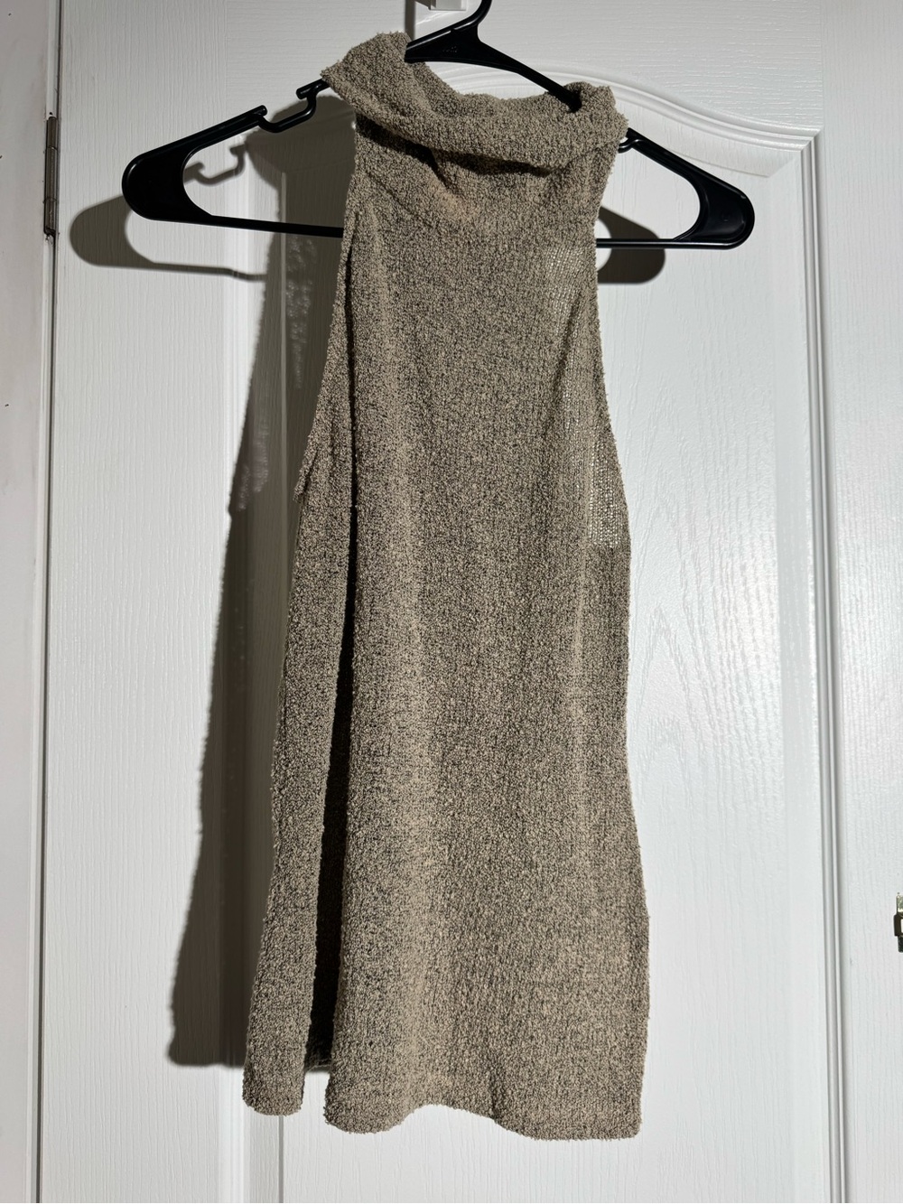 Massimo Dutti Taupe  Knit Halter Dtop